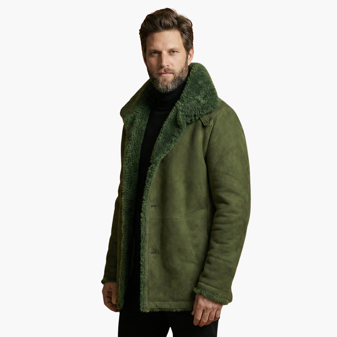 Veste d’hiver pour homme avec large col