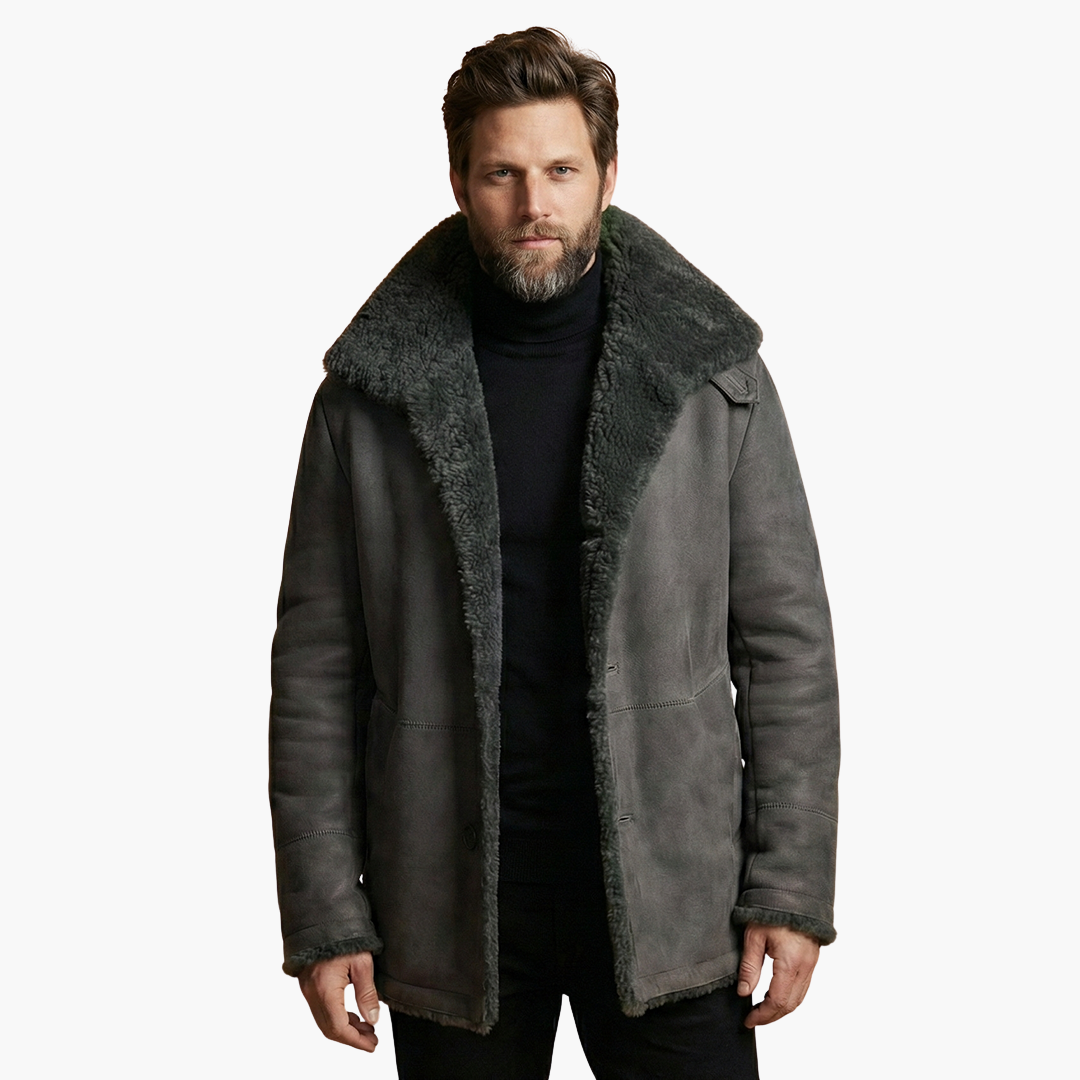 Veste d’hiver pour homme avec large col