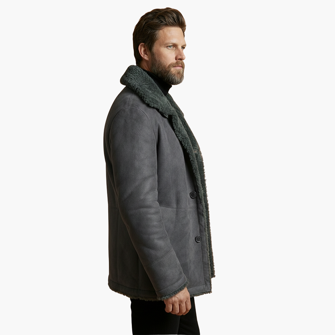 Veste d’hiver pour homme avec large col