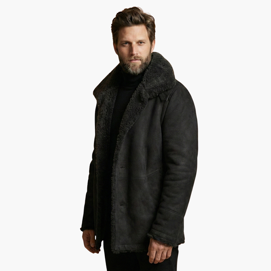 Veste d’hiver pour homme avec large col