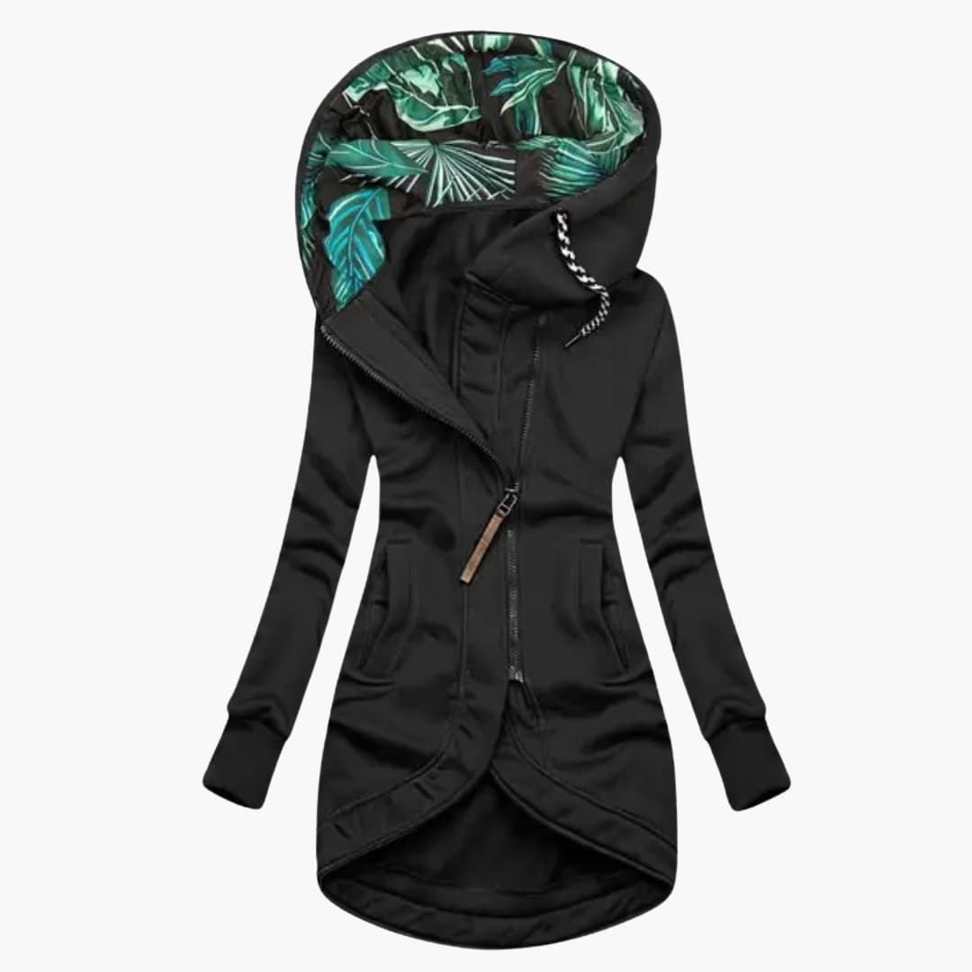 Giacca donna con cappuccio e tasche laterali