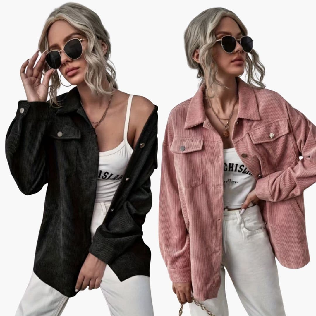 Giacca donna con bottoni e tasche sul petto