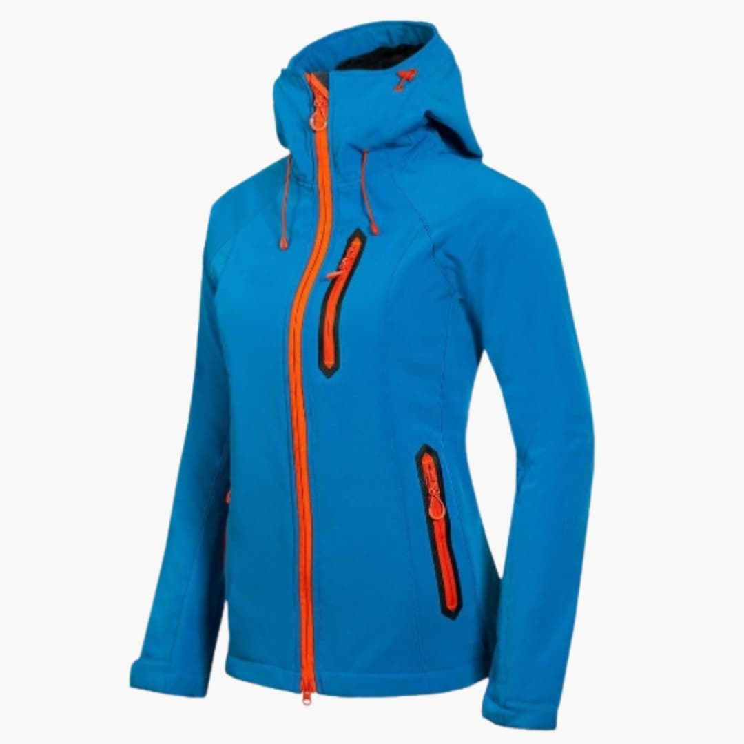 Veste femme avec capuche et fermeture zippée
