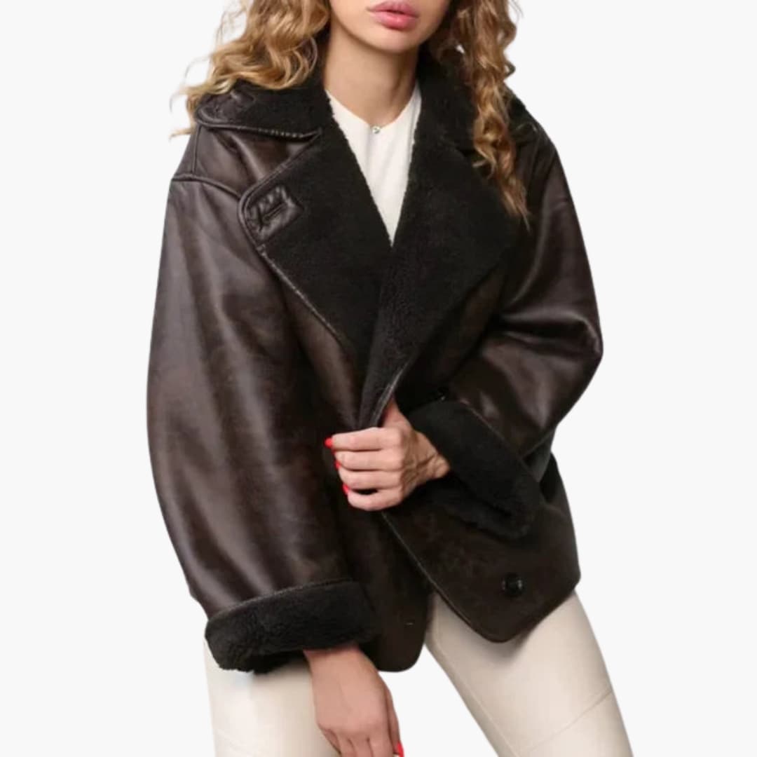 Veste femme avec col à revers et doublure synthétique