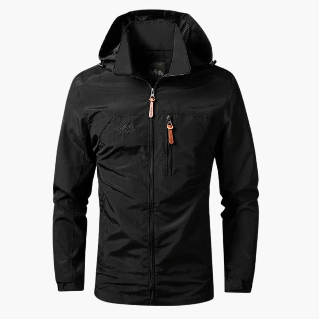 Veste homme à capuche avec fermeture zippée
