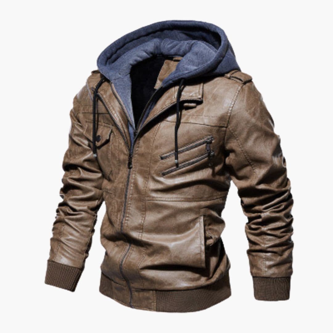 Veste homme à capuche avec poches multiples