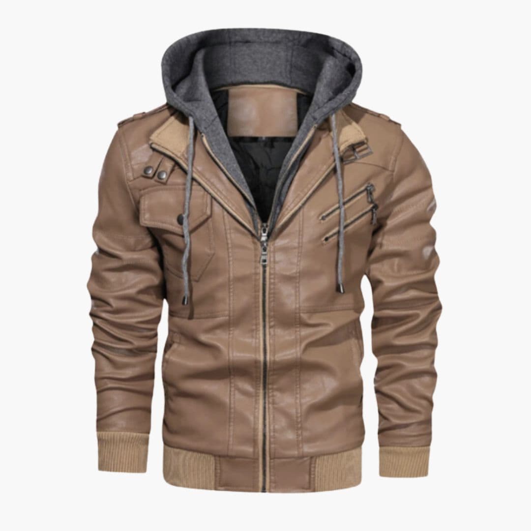 Veste homme à capuche avec poches multiples