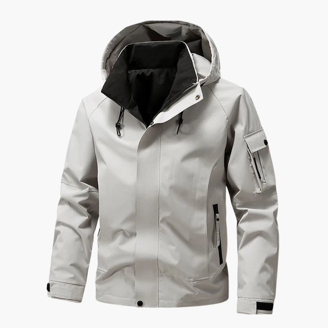 Veste homme à capuche et poches zippées