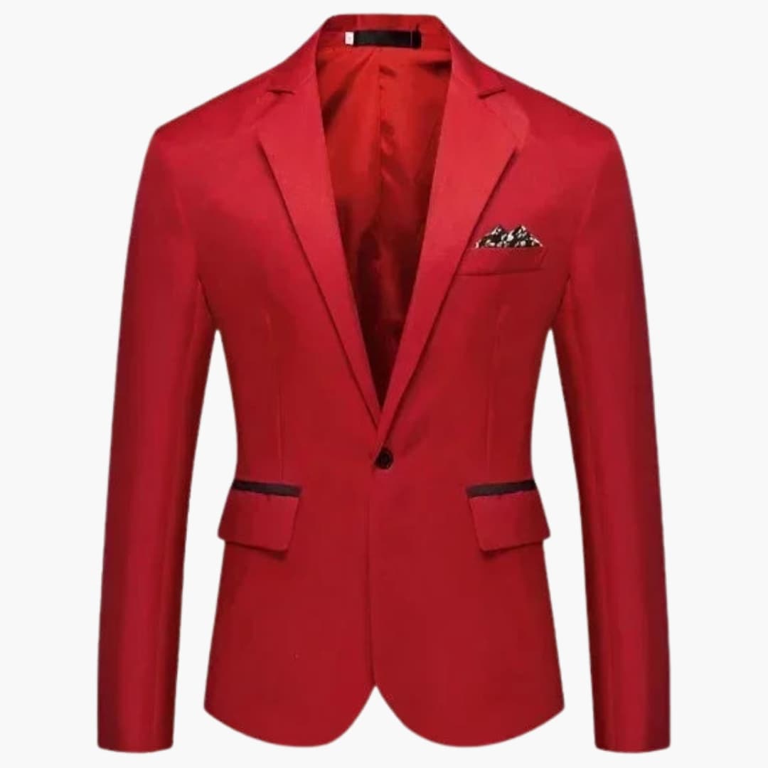 Veste homme avec revers cranté et poches à rabat