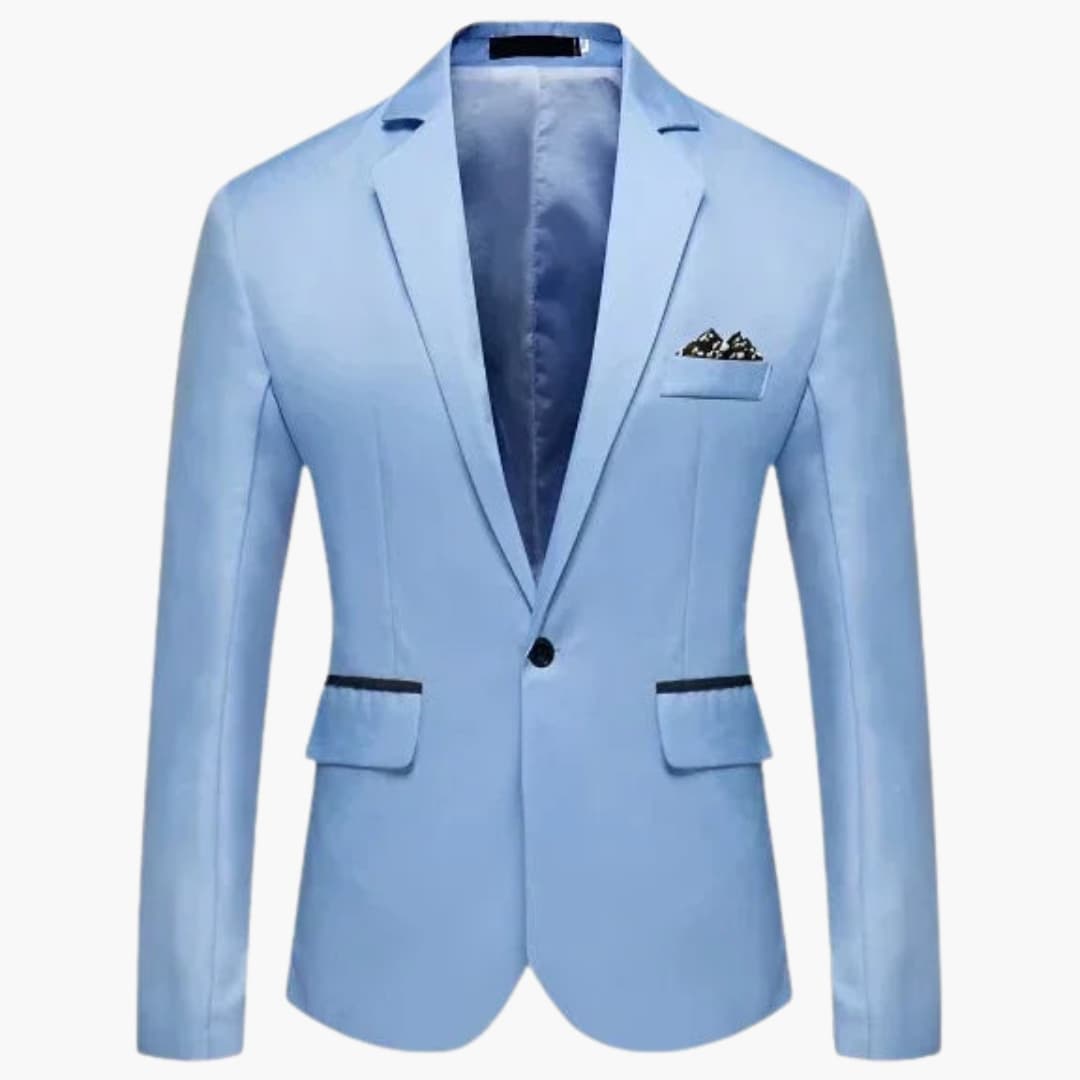 Veste homme avec revers cranté et poches à rabat