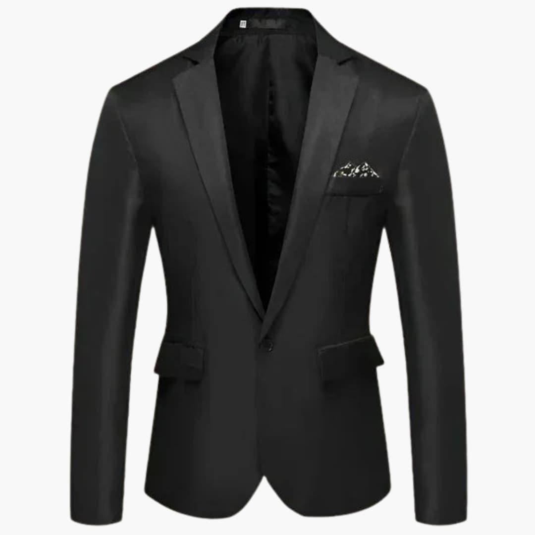 Veste homme avec revers cranté et poches à rabat