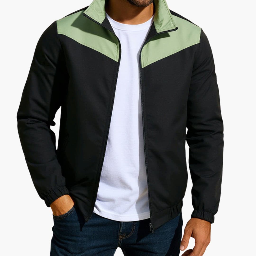 Giacca uomo con zip e tasche laterali