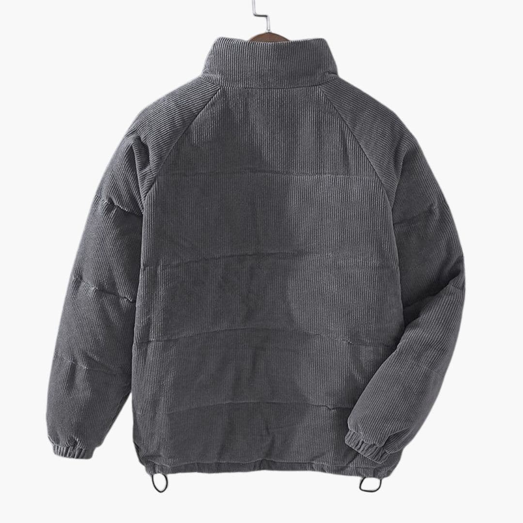 Veste homme en velours côtelé avec doublure matelassée