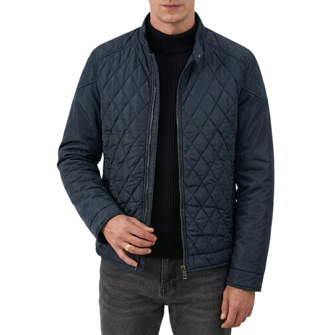 Veste homme matelassée avec fermeture à pressions