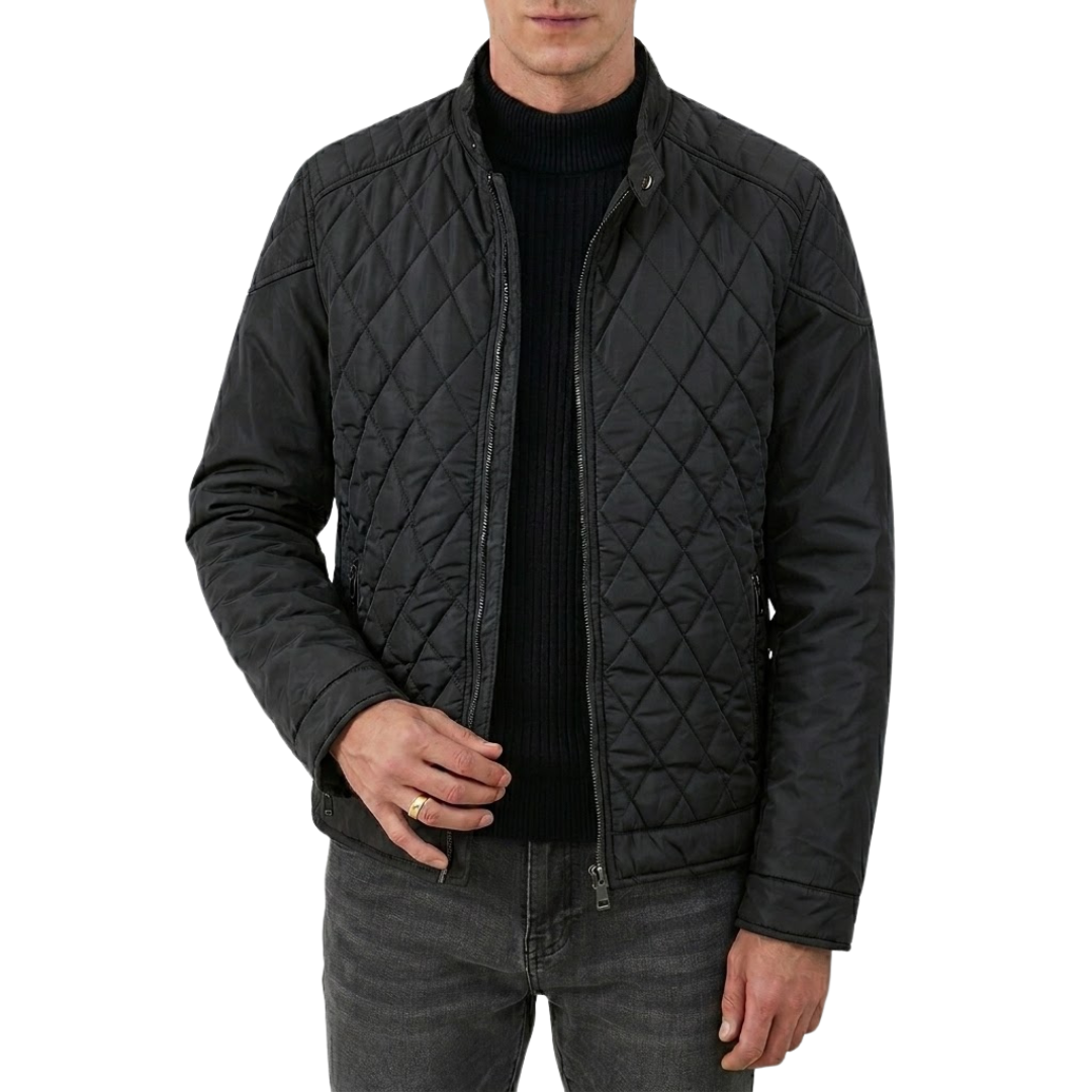 Veste homme matelassée avec fermeture à pressions