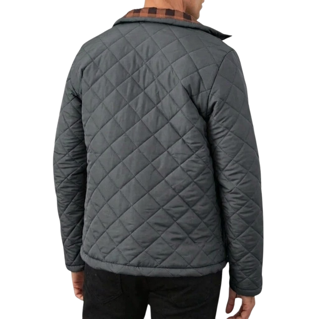 Veste homme matelassée avec fermeture à pressions