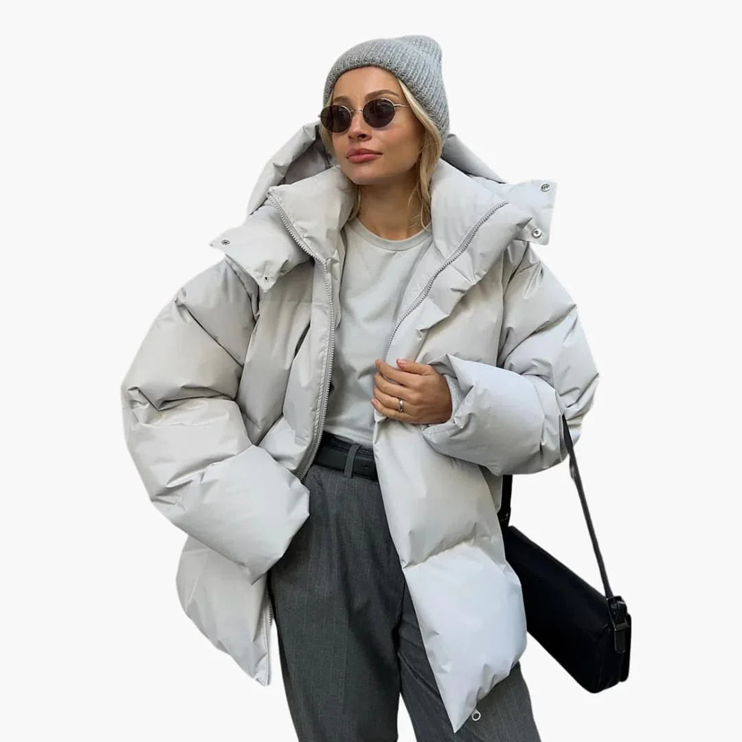 Giacca trapuntata donna con cappuccio