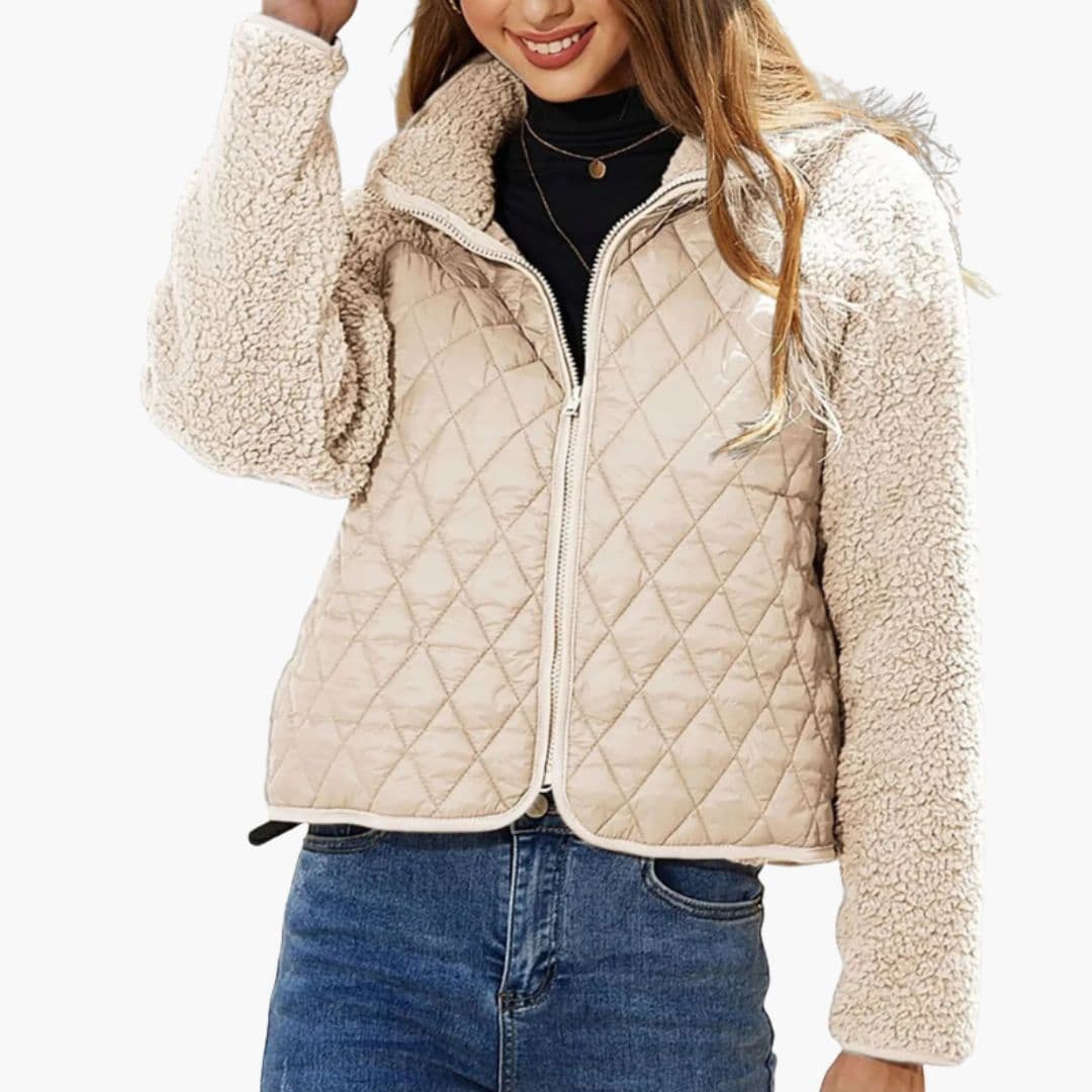 Veste matelassée femme avec manches longues