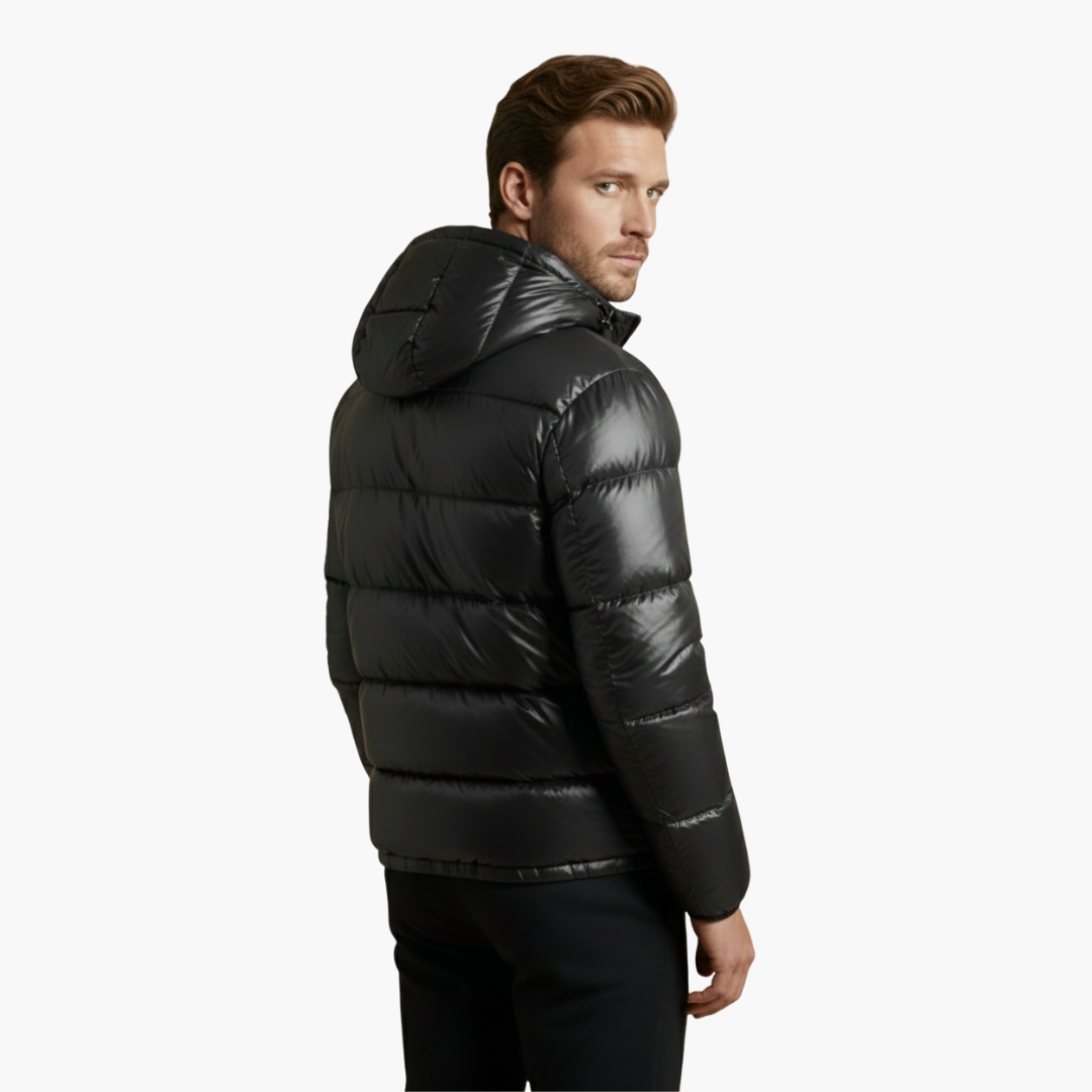 Veste matelassée homme avec capuche et doublure matelassée