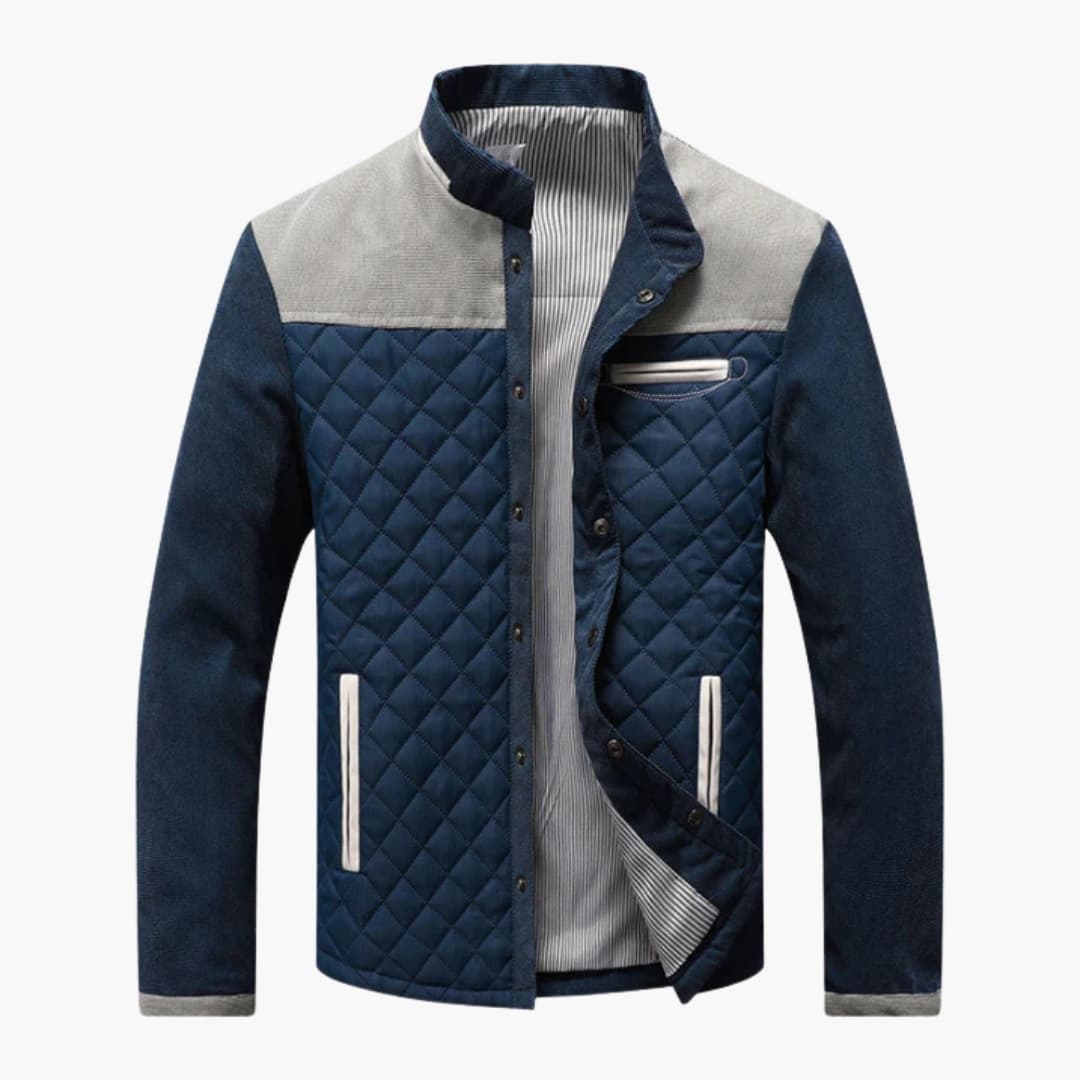 Veste matelassée homme avec col classique et poches latérales