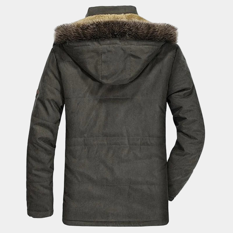 Arctique | Parka d'Hiver pour Hommes avec Col en Fourrure